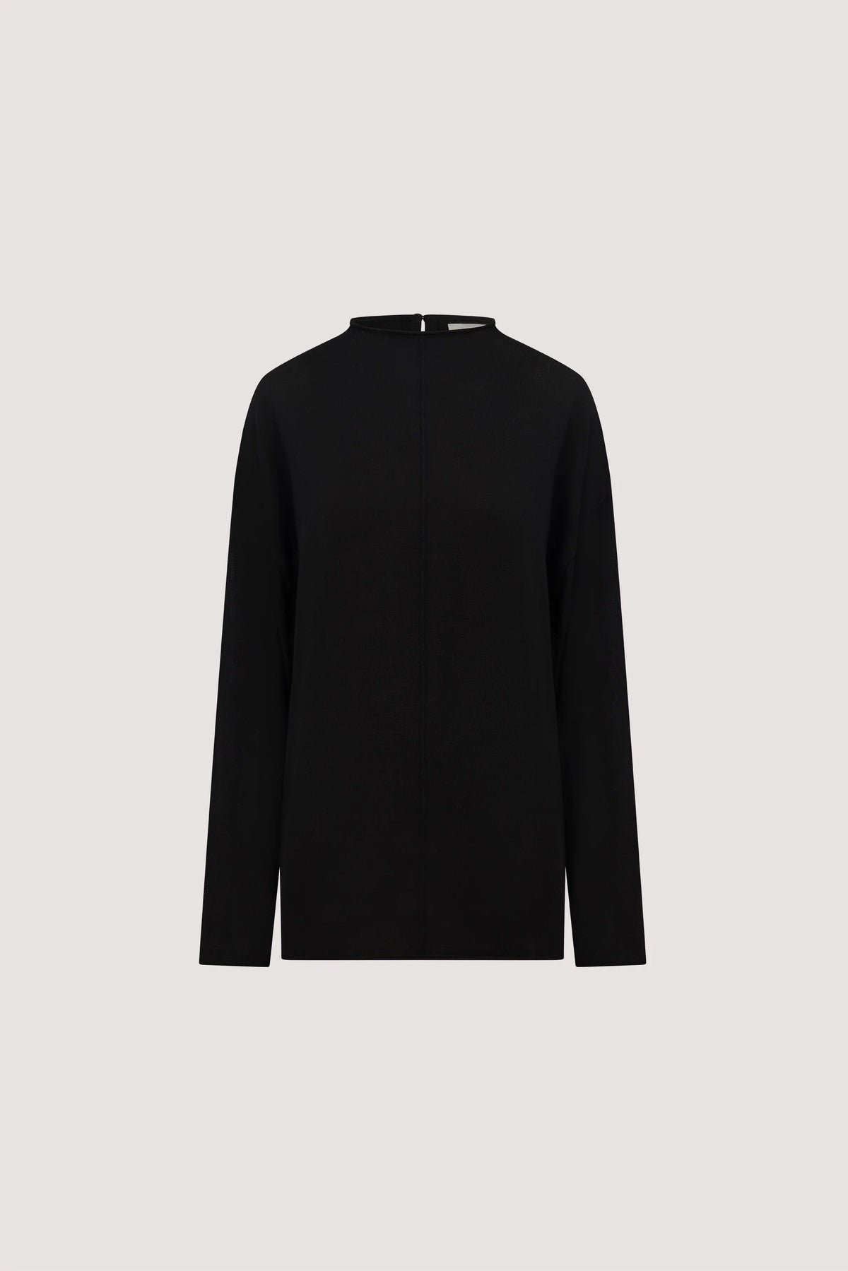 Moda Fashion Virelle Black Sheer Merino Knit Top for Women